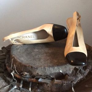 Chanel sling back shoe